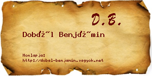 Dobál Benjámin névjegykártya