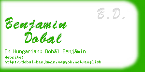 benjamin dobal business card
